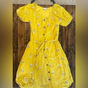 Yellow summer dress